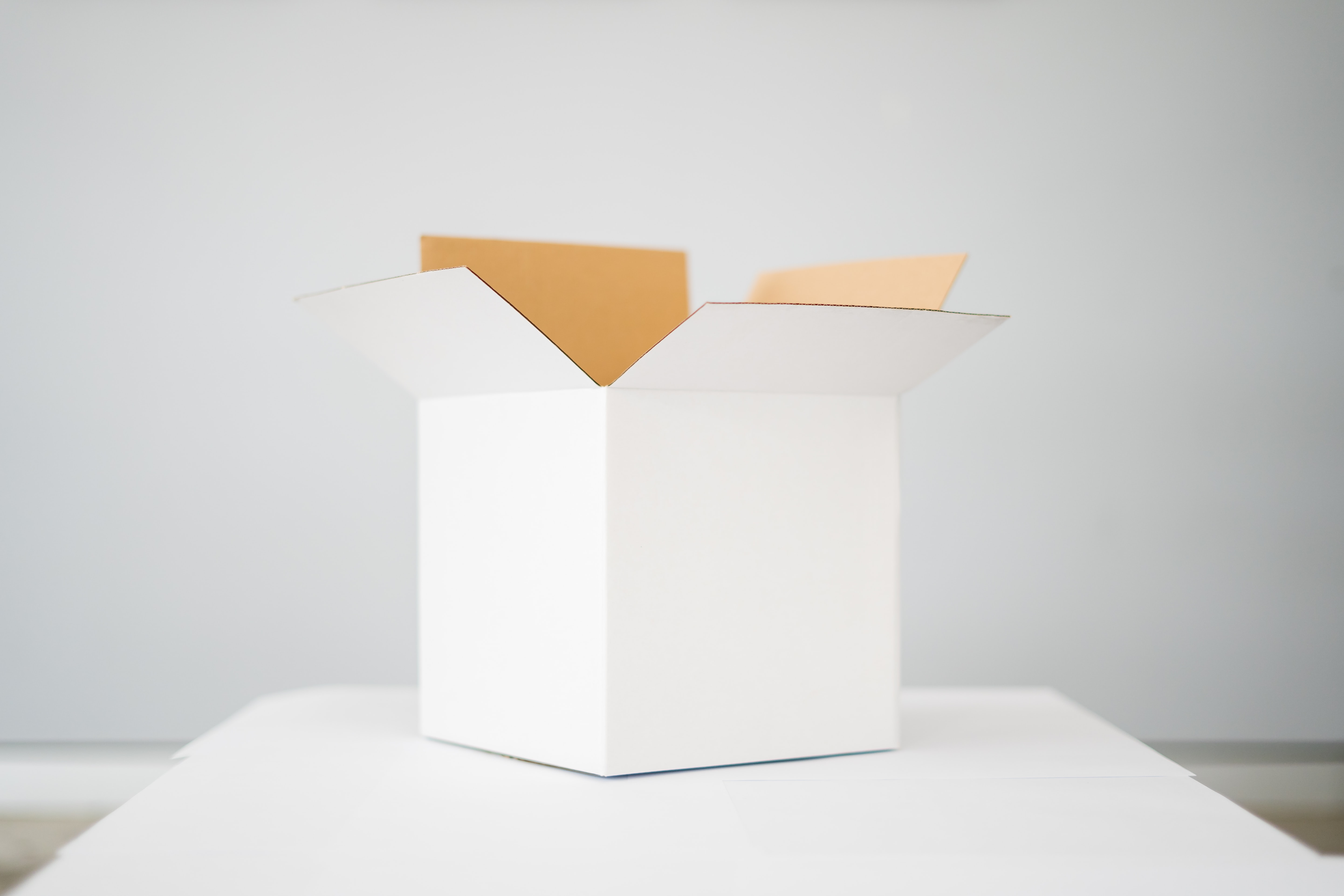 An open package on a table
