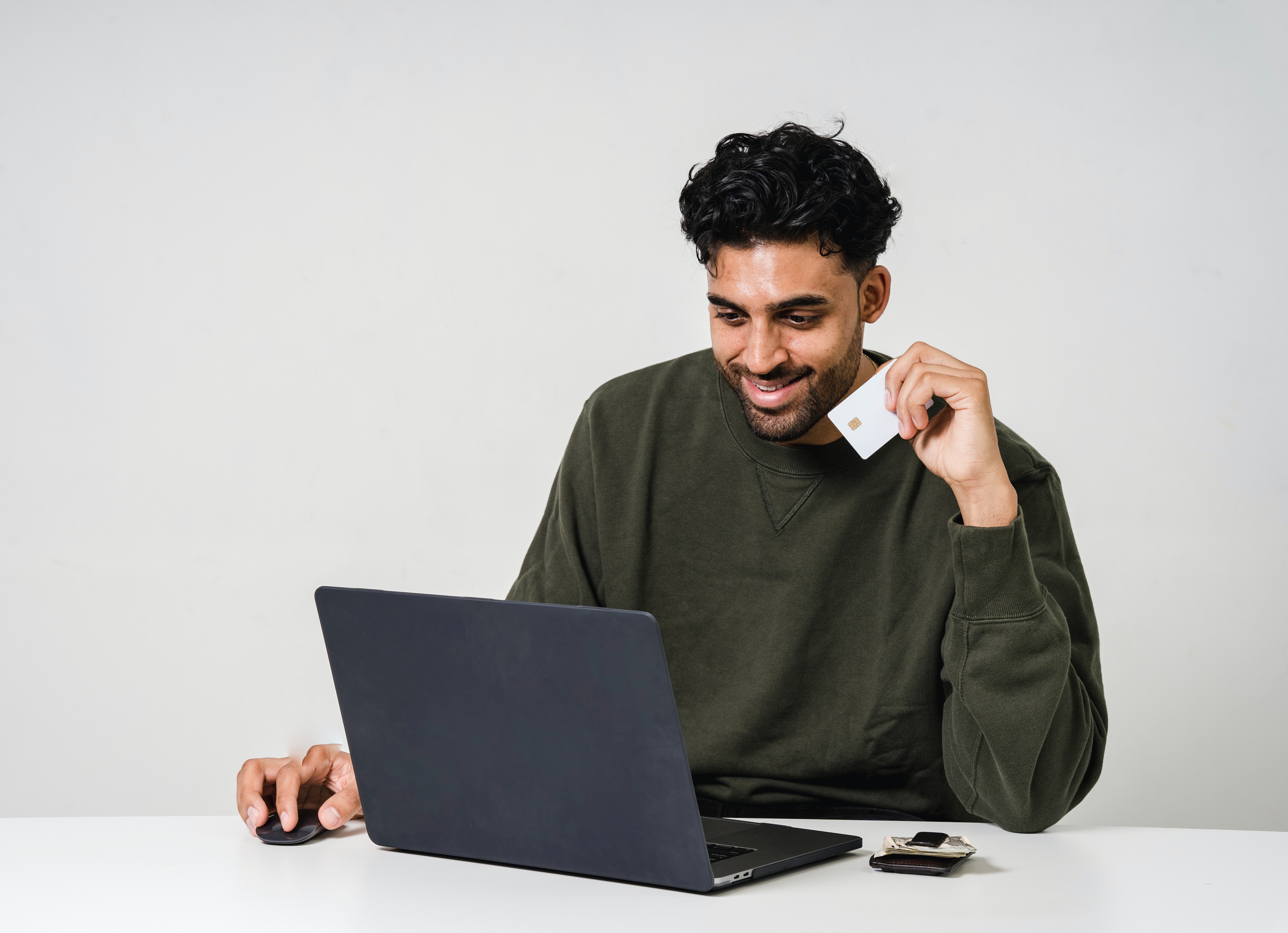 an e-commerce customer buys a product online